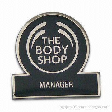 Lapel Pin, Made of Brass, Aluminum and Stainless Steel